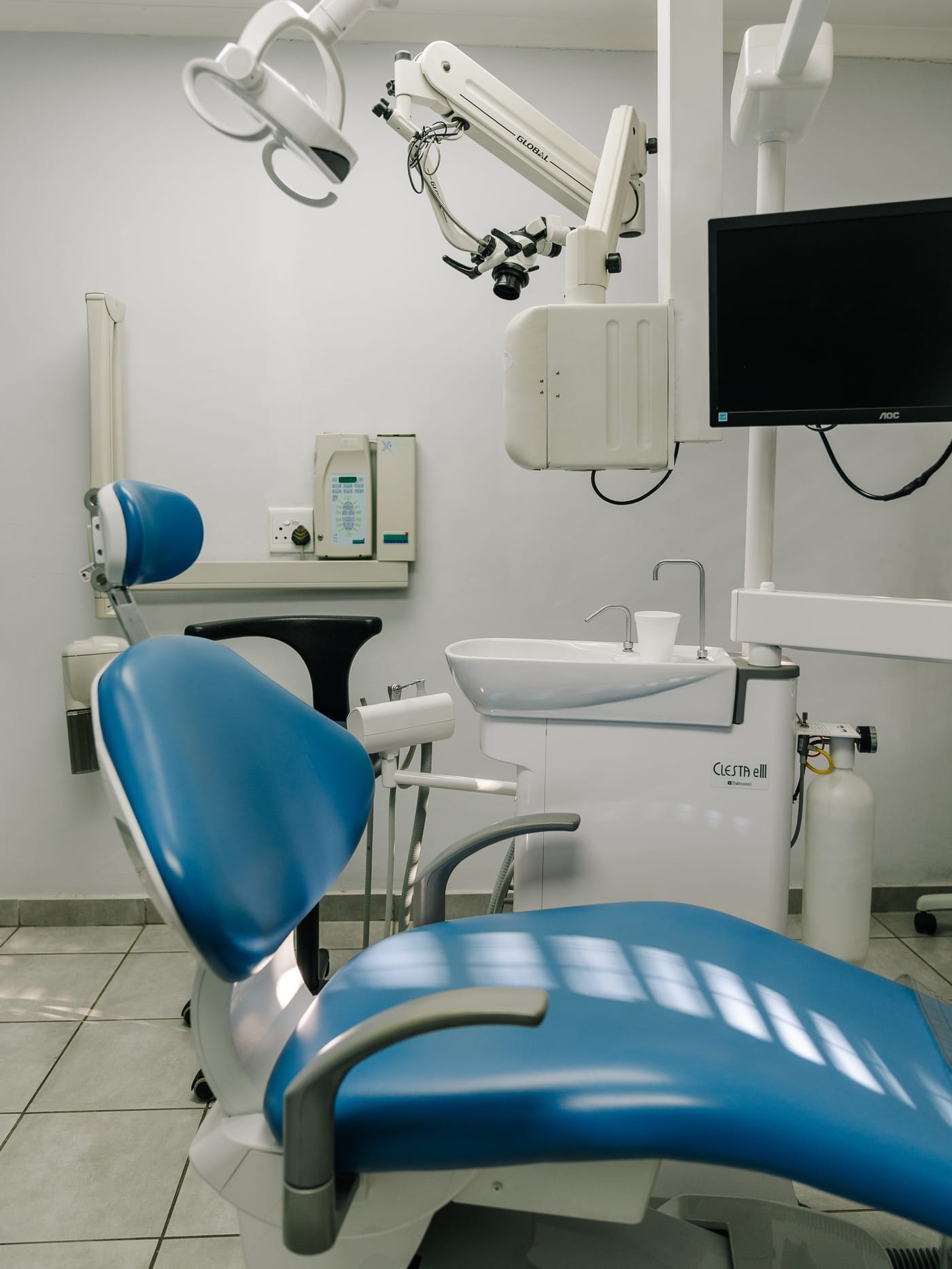 A calm, modern treatment room at Smile Connection Dental Studio in Newlands, Pretoria