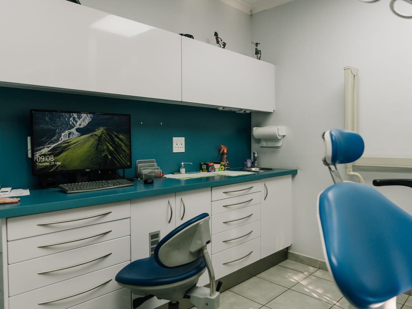 A dental check-up in a modern treatment room at Smile Connection Dental Studio, Newlands, Pretoria